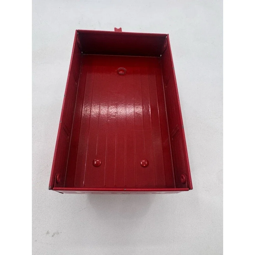 Vintage 1970s ERTL Pressed Steel Toy Red Farm Wagon Model 74-7650, 1/32 Scale